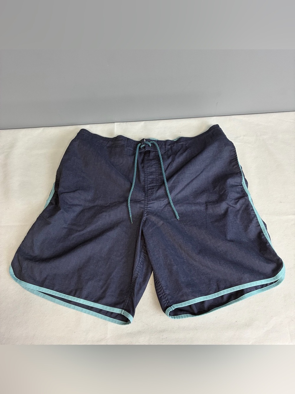 Dry Vent Swim Trunks Shorts Mens XL Blue Lined Drawstring Pockets Surf Beach